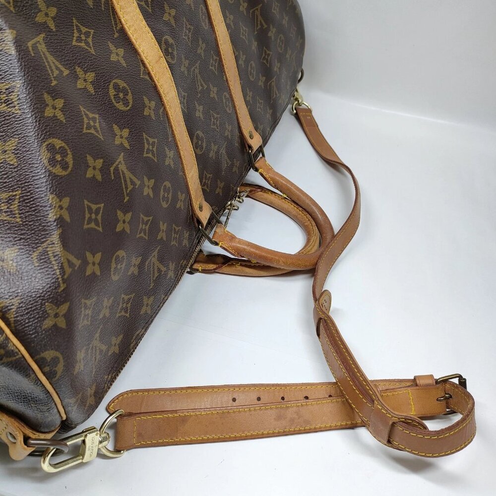 Authentic Louis Vuitton Keepall Bandoulière 55 Monogram Duffle/Travel Bag - Picture 5 of 10
